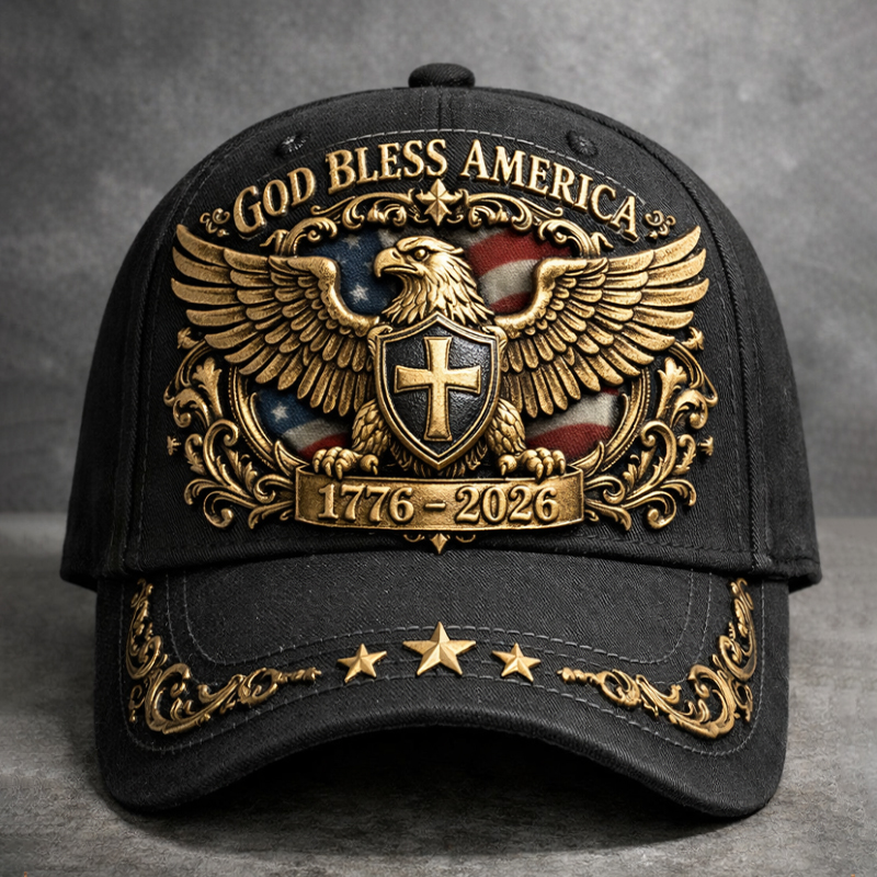 US 250th Anniversary – God Bless America Art Print Hat