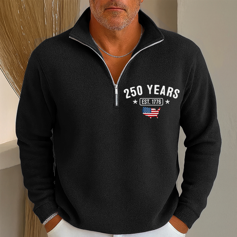 US 250th Anniversary Print Men's Sweatshirt