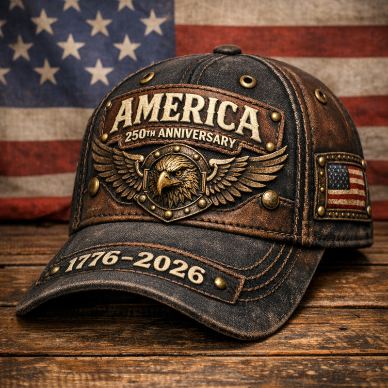 US 250th Anniversary Retro Art Print Hat