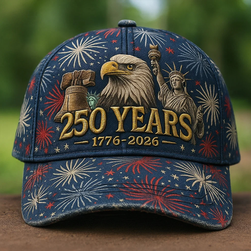US 250th Anniversary Printed Casual Hat