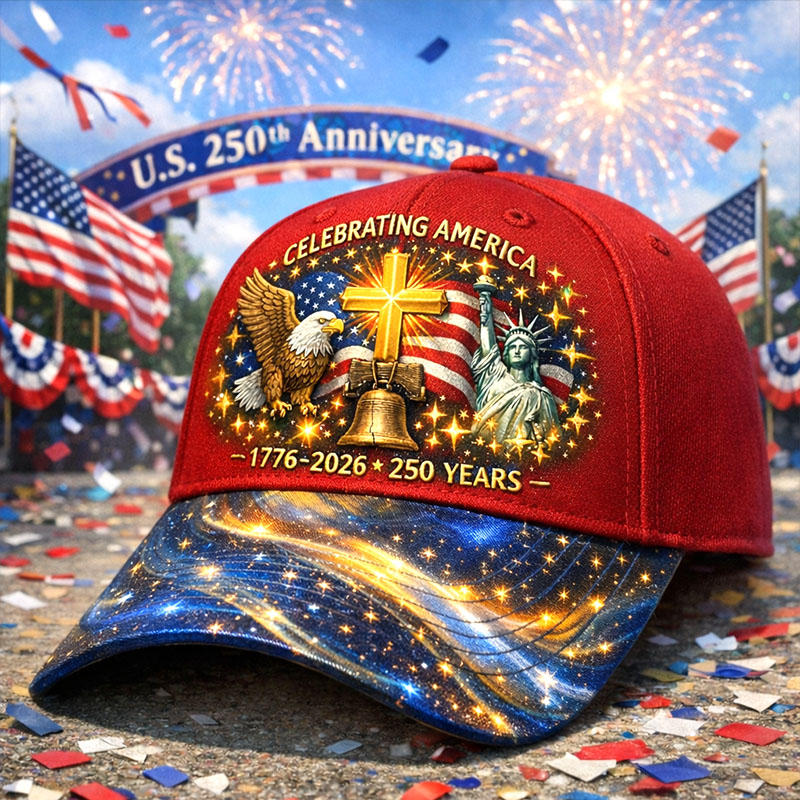 US 250th Anniversary Faith Art Print Hat