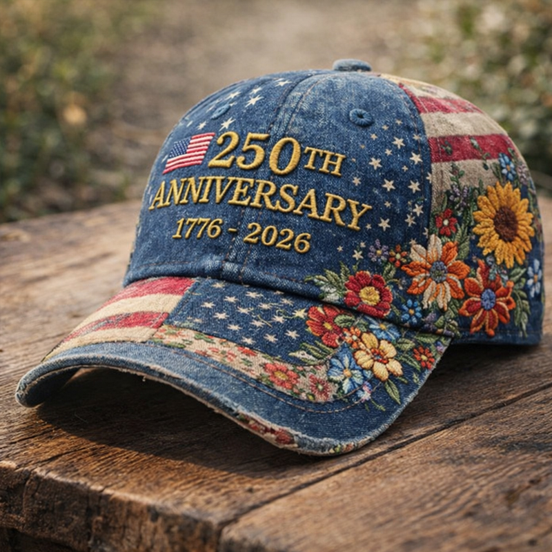US 250th Anniversary Art Printe Hat