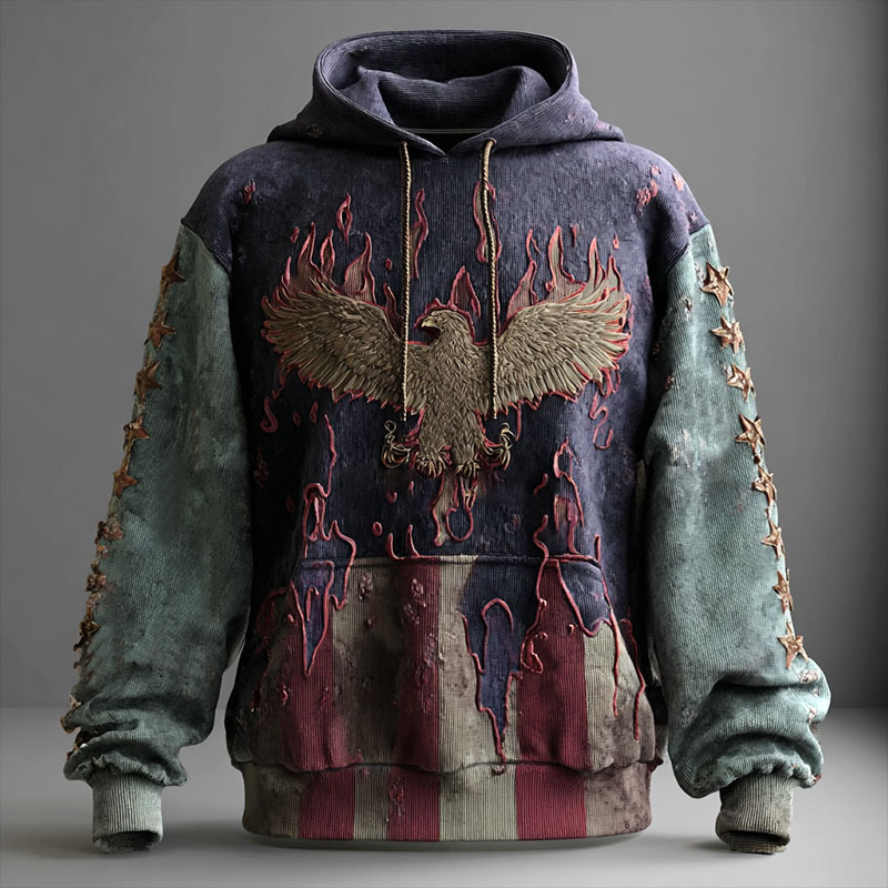 US 250th Anniversary Art Print Casual Hoodie