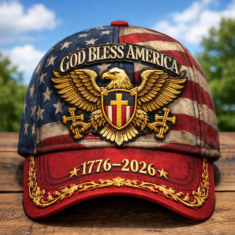 US 250th Anniversary – God Bless America Art Print Hat
