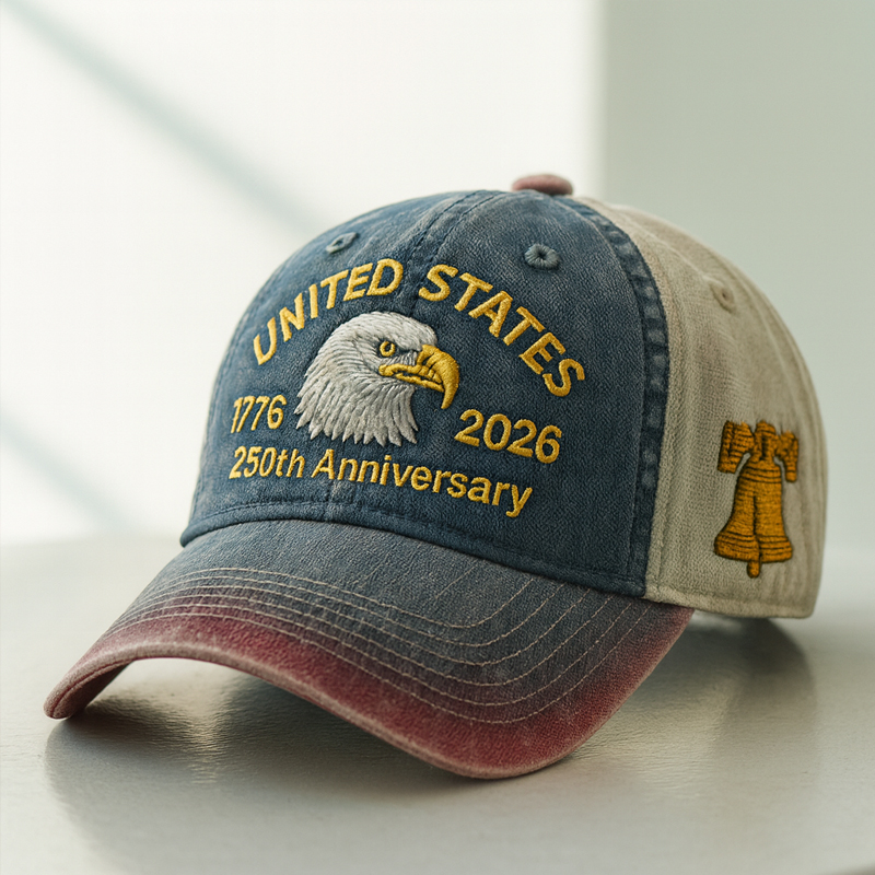 US 250th Anniversary Printed Casual Hat