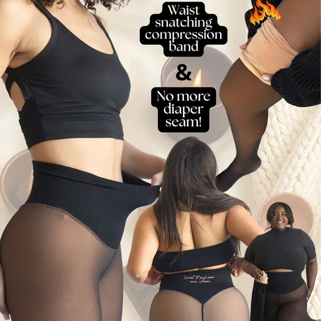 NEW COMPRESSION BAND & ONE SEAM OPTION! THE ORIGINAL MAGIC FLEECE LINED LEGGINGS