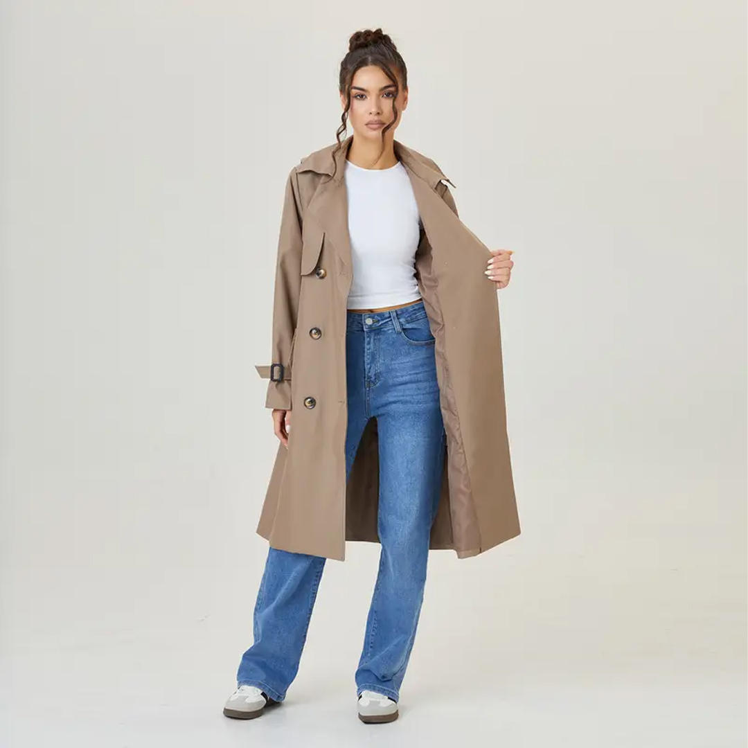 Women's Minimalist High Waist Denim Stretch Wide Leg Jeans