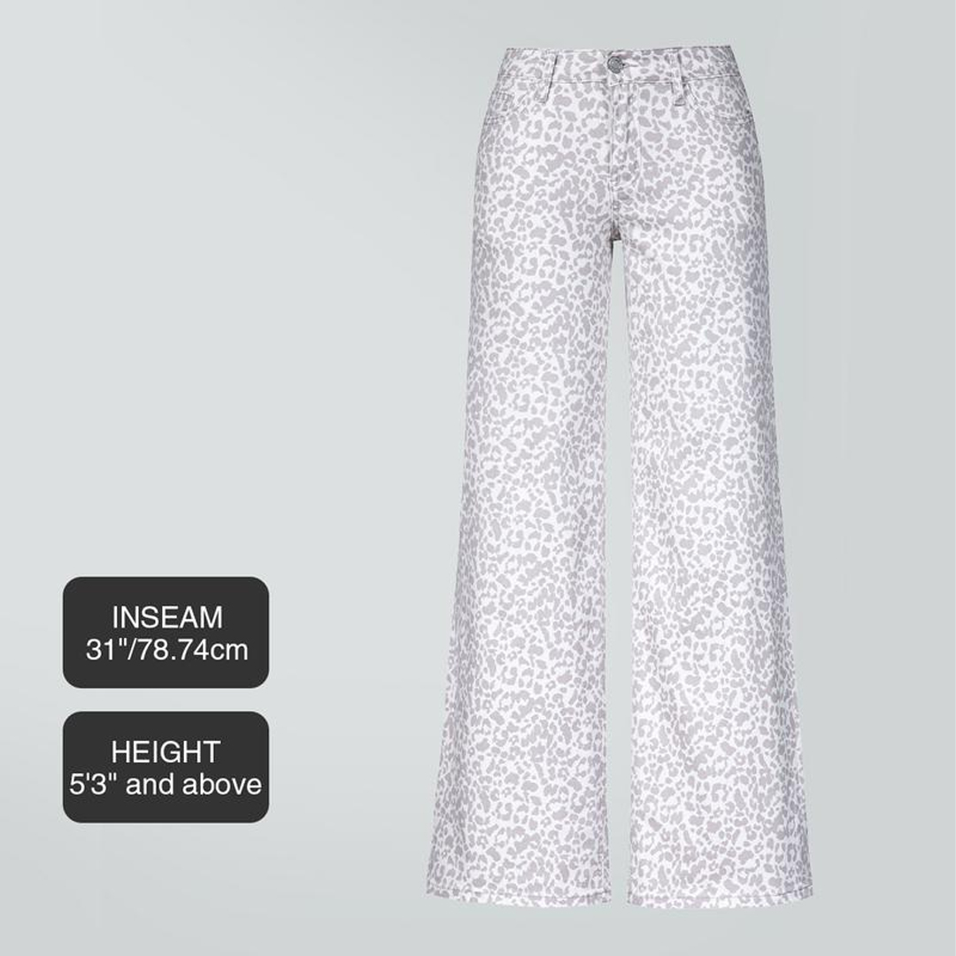 Mid-low Rise Baggy Jeans Stretchy Wide Leg