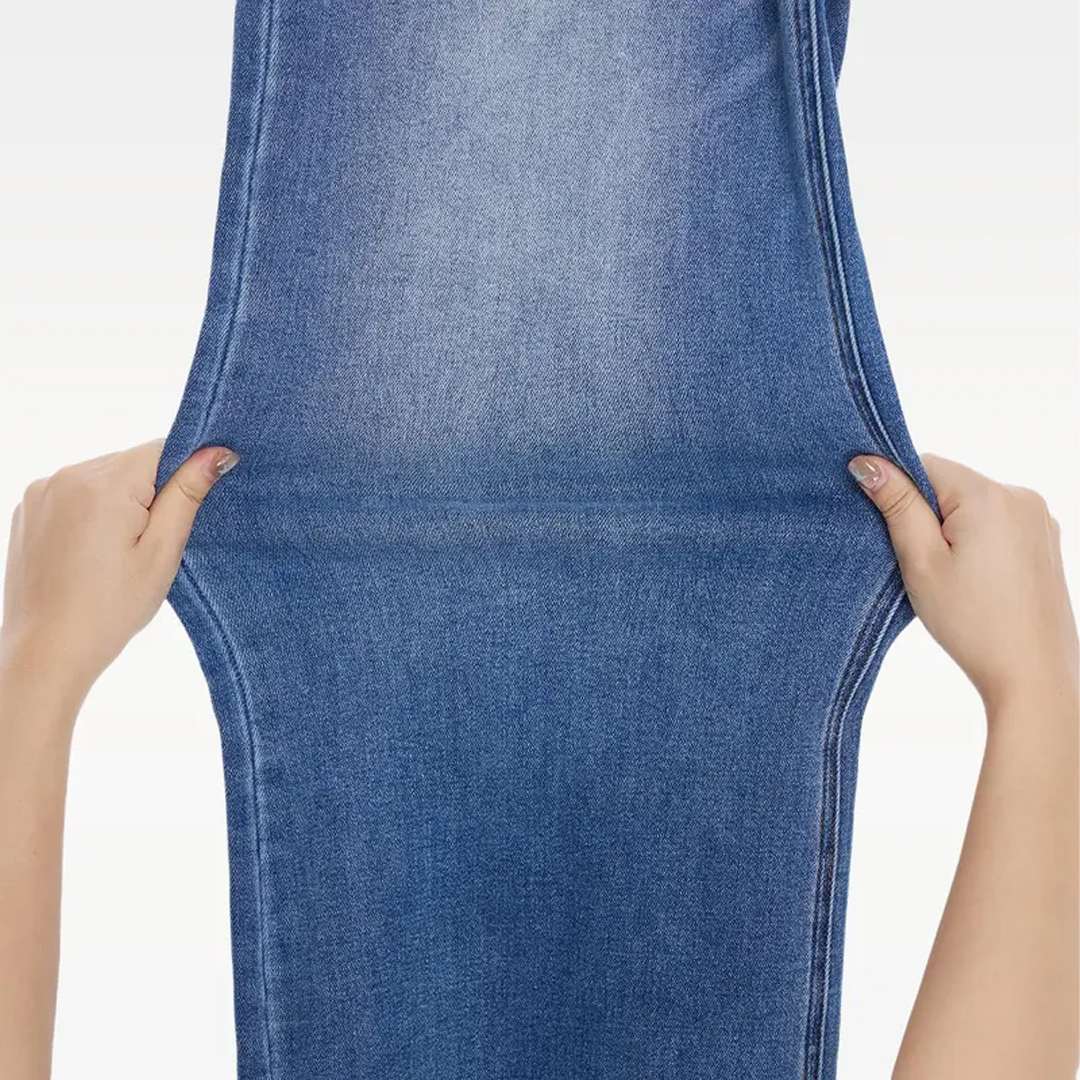 Wide Leg High-waisted Stretchy Women Jeans Buckle Baggy Pants