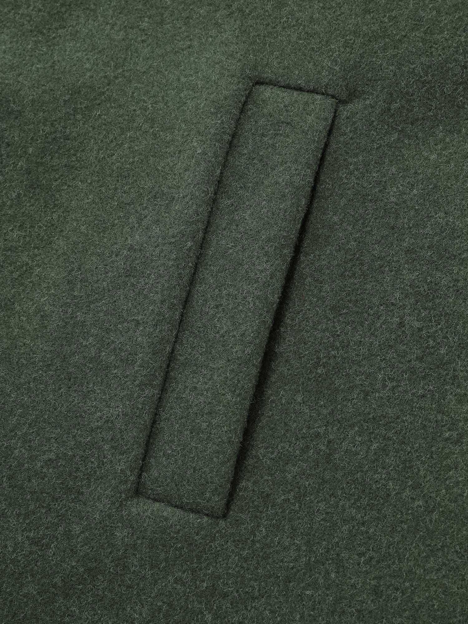 Rolled Button Sleeve Pockets Coat