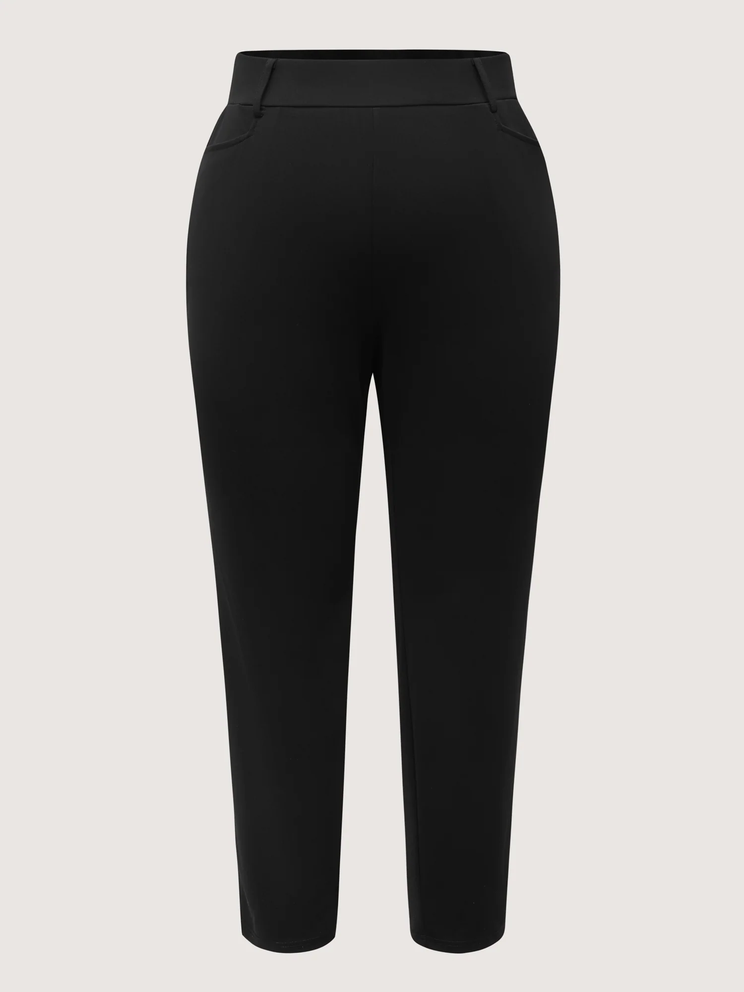 Slit Metal Detail Skinny-Fit Pants