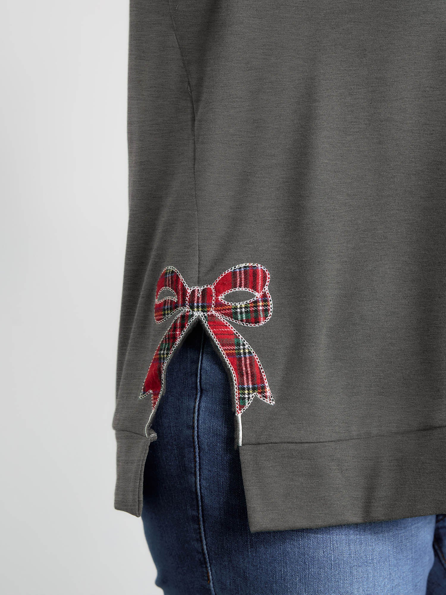 Merry Applique Embroidery Sweatshirt