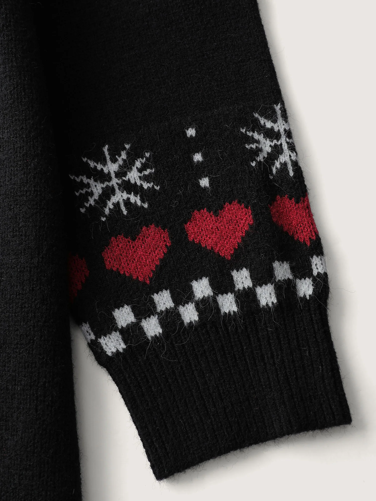 Holiday Puppy Applique Jacquard Pullover