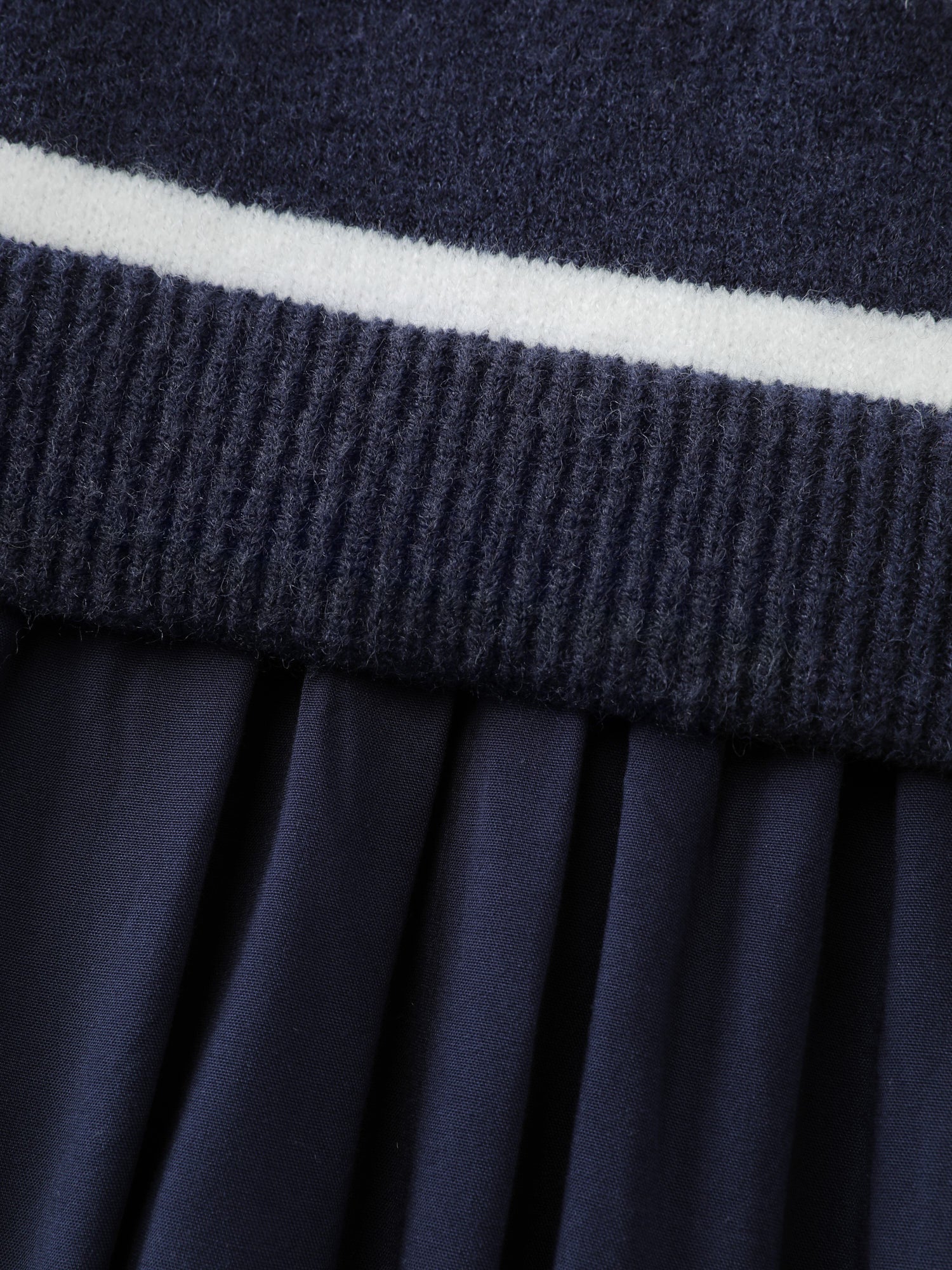 Supersoft Color Contrast Stripe Sweater Dress