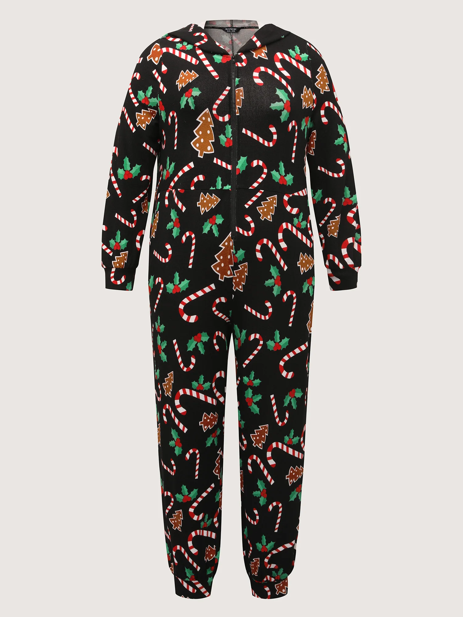 Holiday Everything Pockets Zipper Lounge Jumpsuit