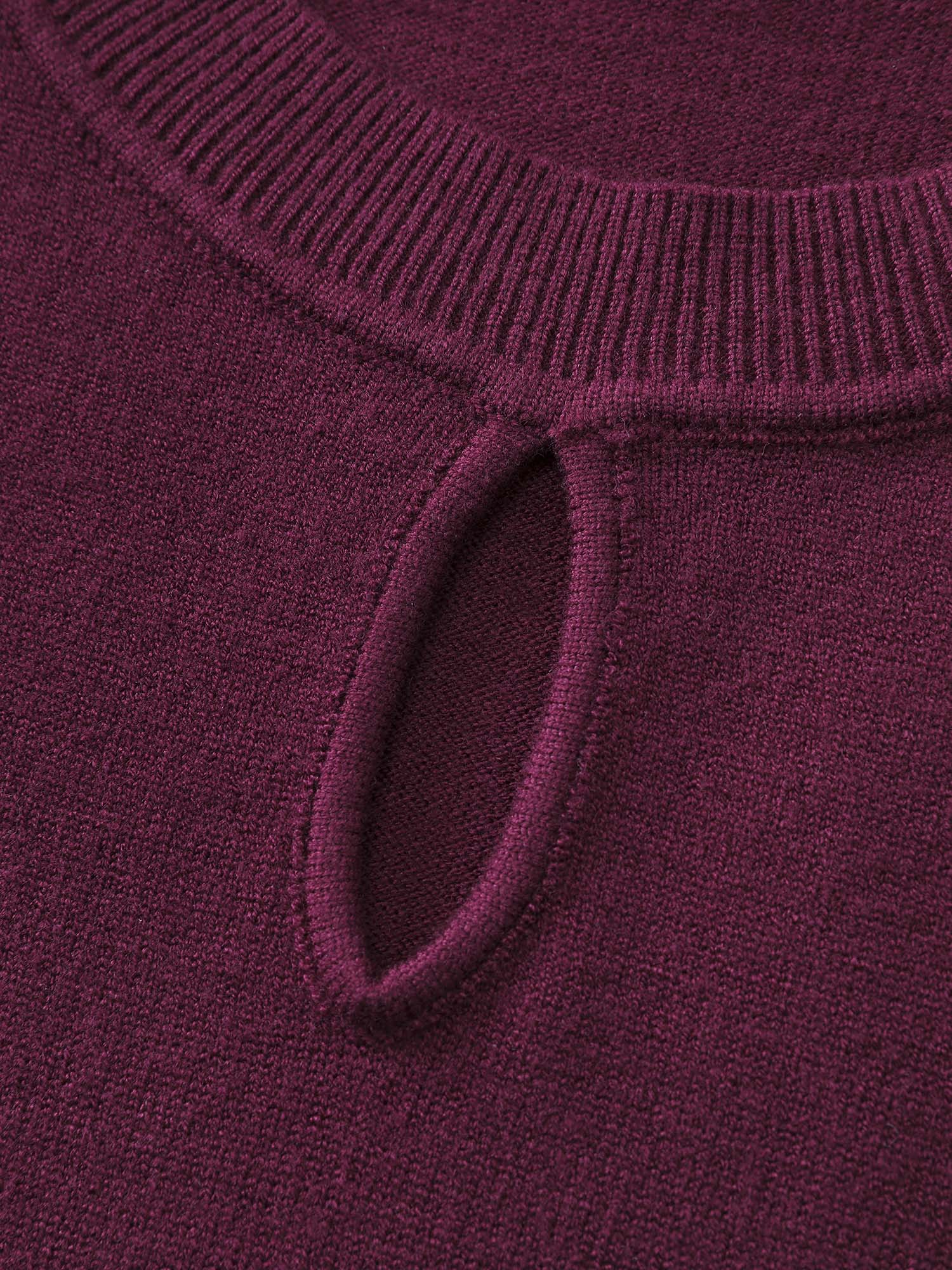 Chiffon Cut-Out Sheer Pullover