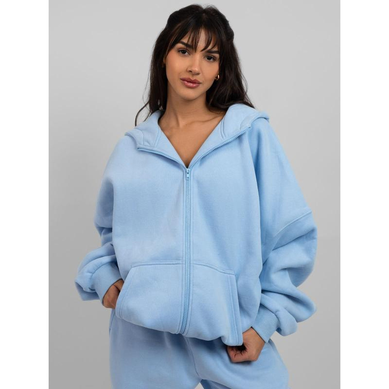 ​​Oversized Zip-Front Hoodie​