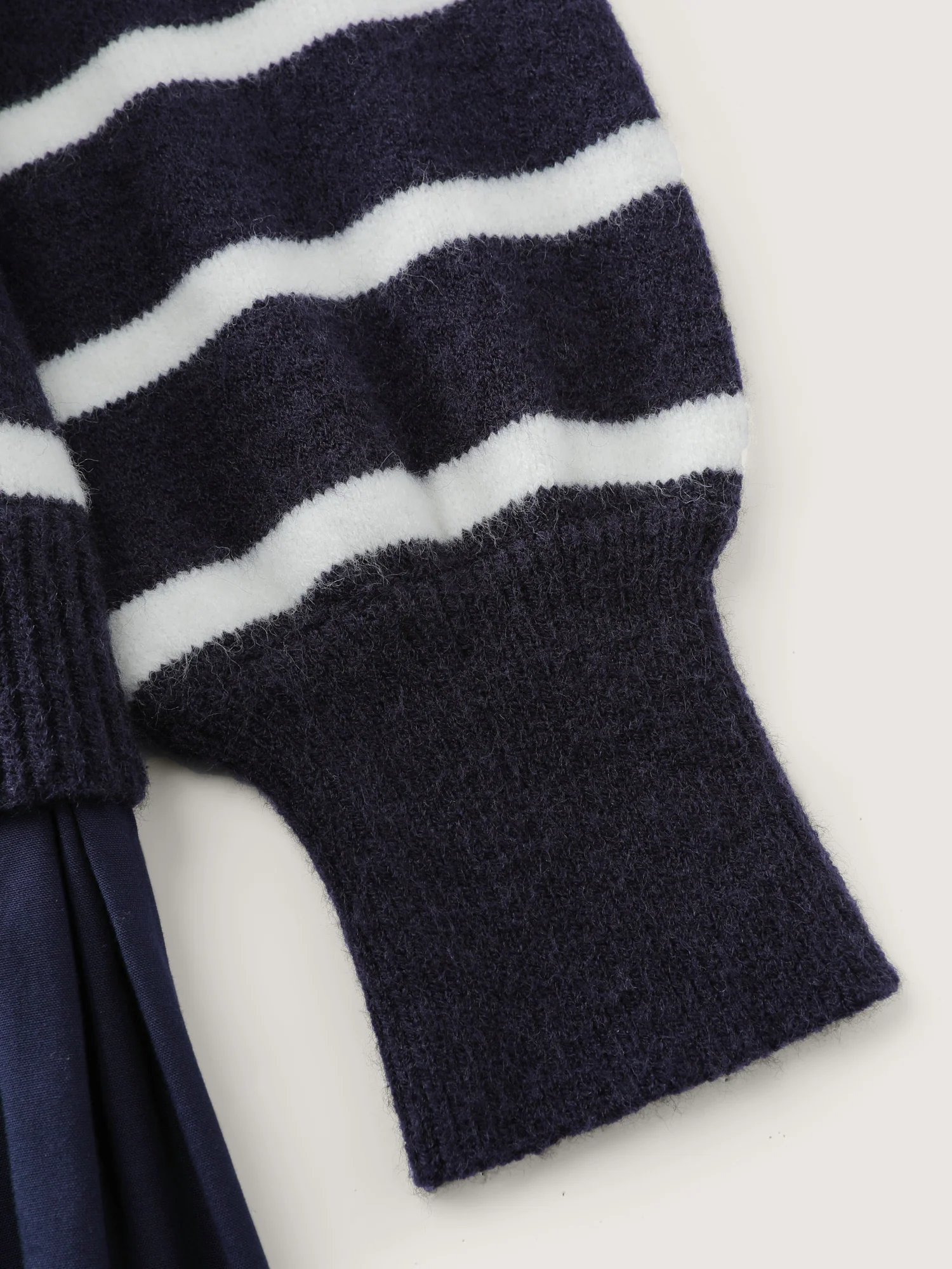 Supersoft Color Contrast Stripe Sweater Dress