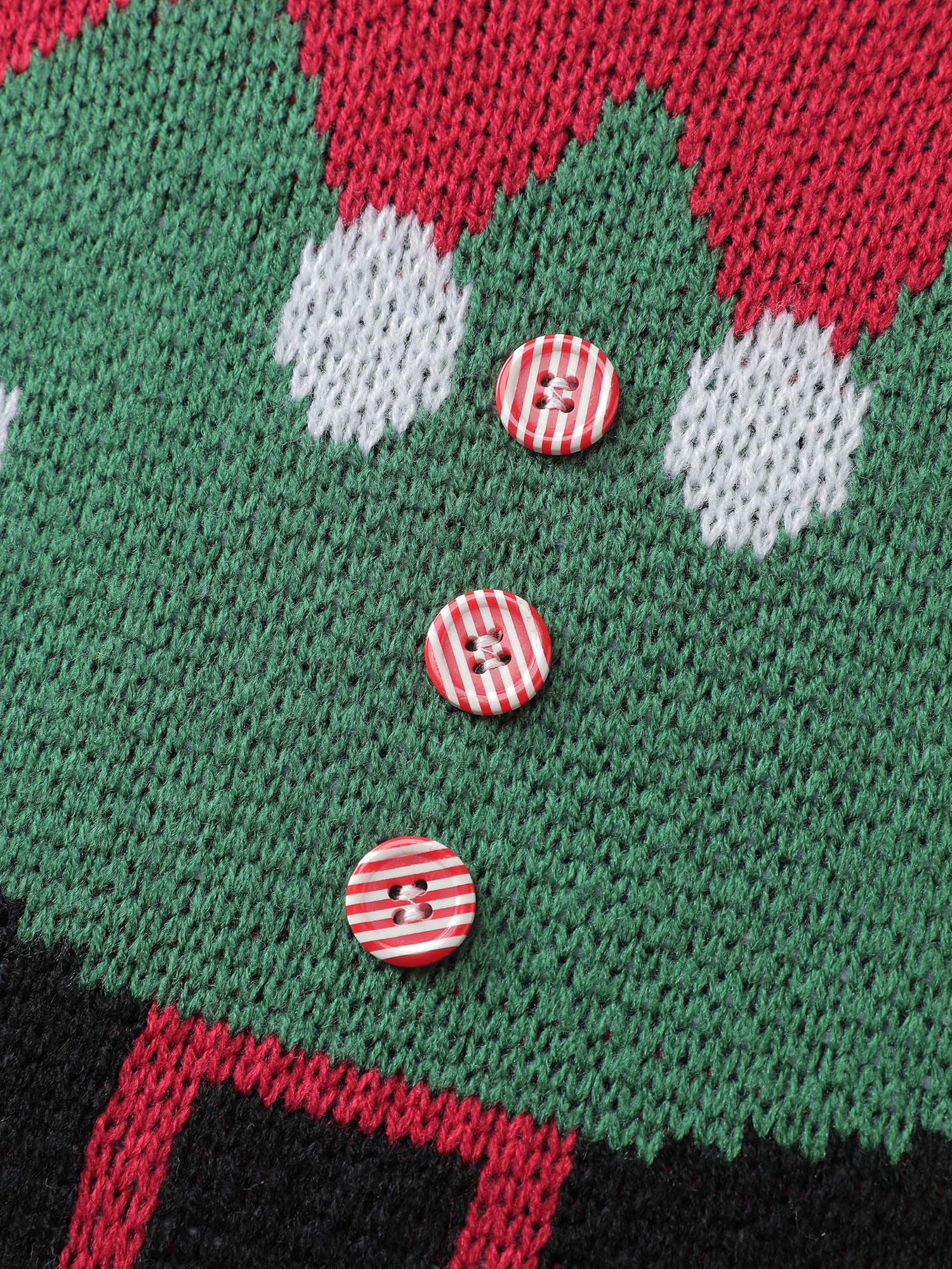 Holiday Elf Pattern Color Contrast Pullover