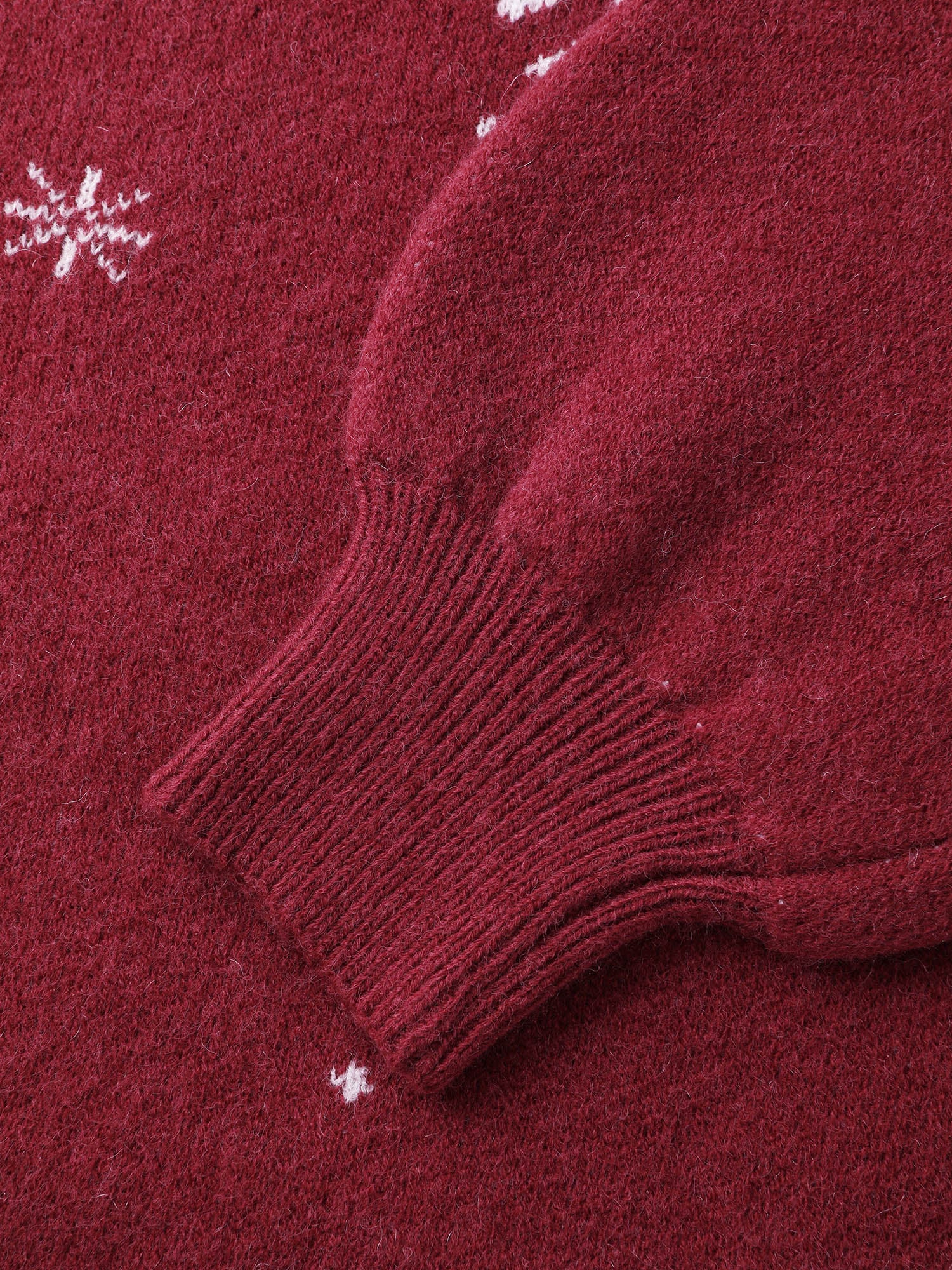 Snowflake Pattern Drop Shoulder Sweater Dress | Cozy Winter Essential ❄️