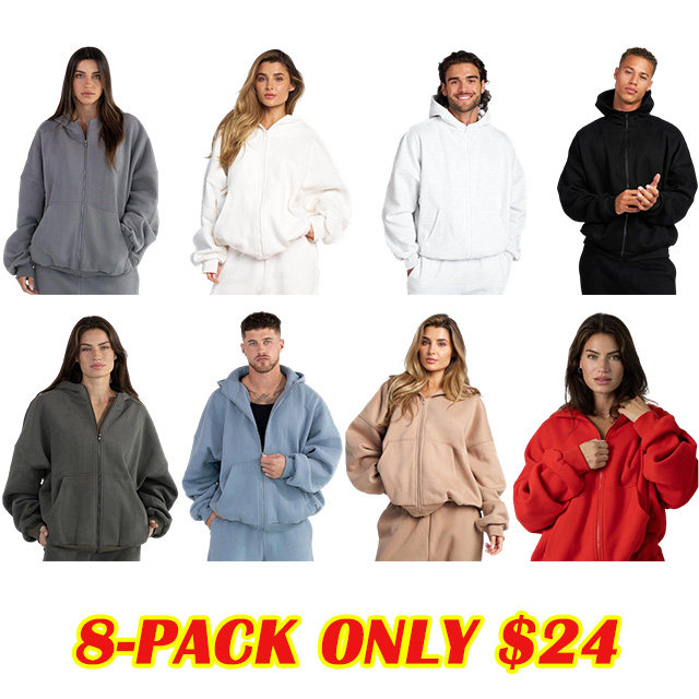 ​​Oversized Zip-Front Hoodie​