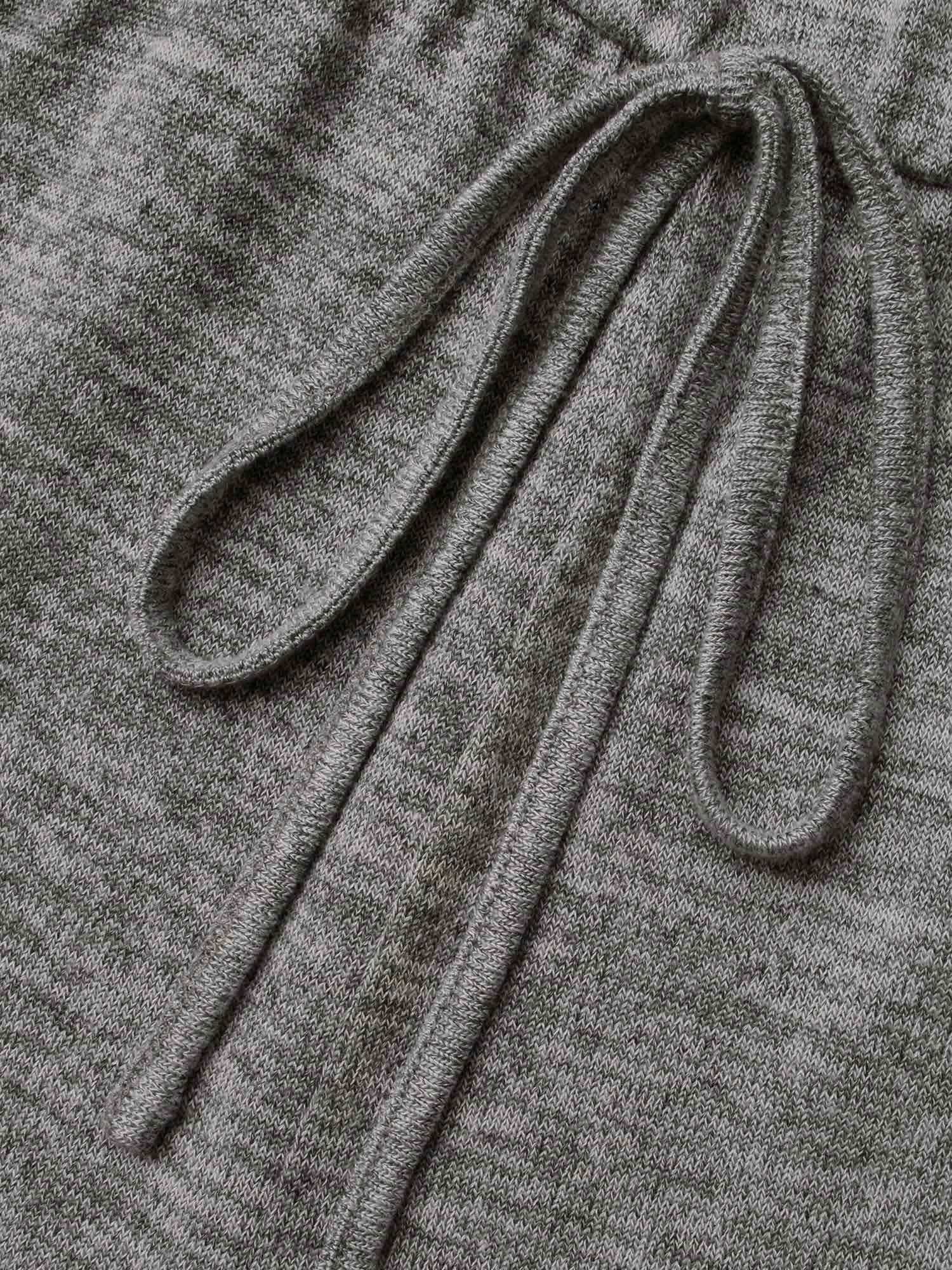 Elastic Waist Overlap Collar Lounge Jumpsuit