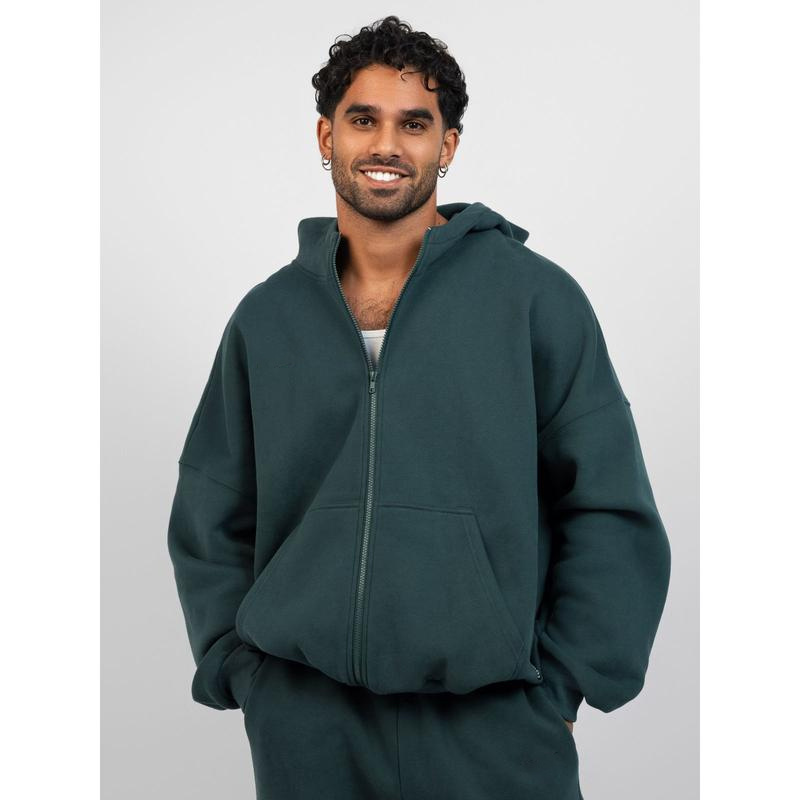 ​​Oversized Zip-Front Hoodie​