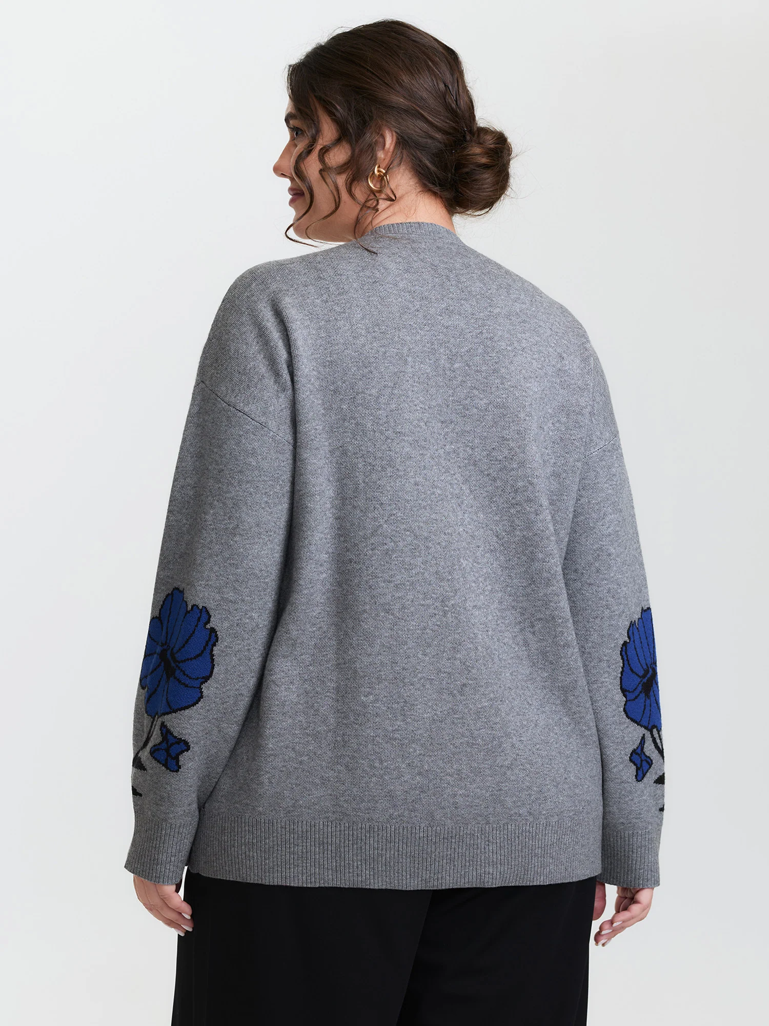 Supersoft Floral Round Neck Pullover