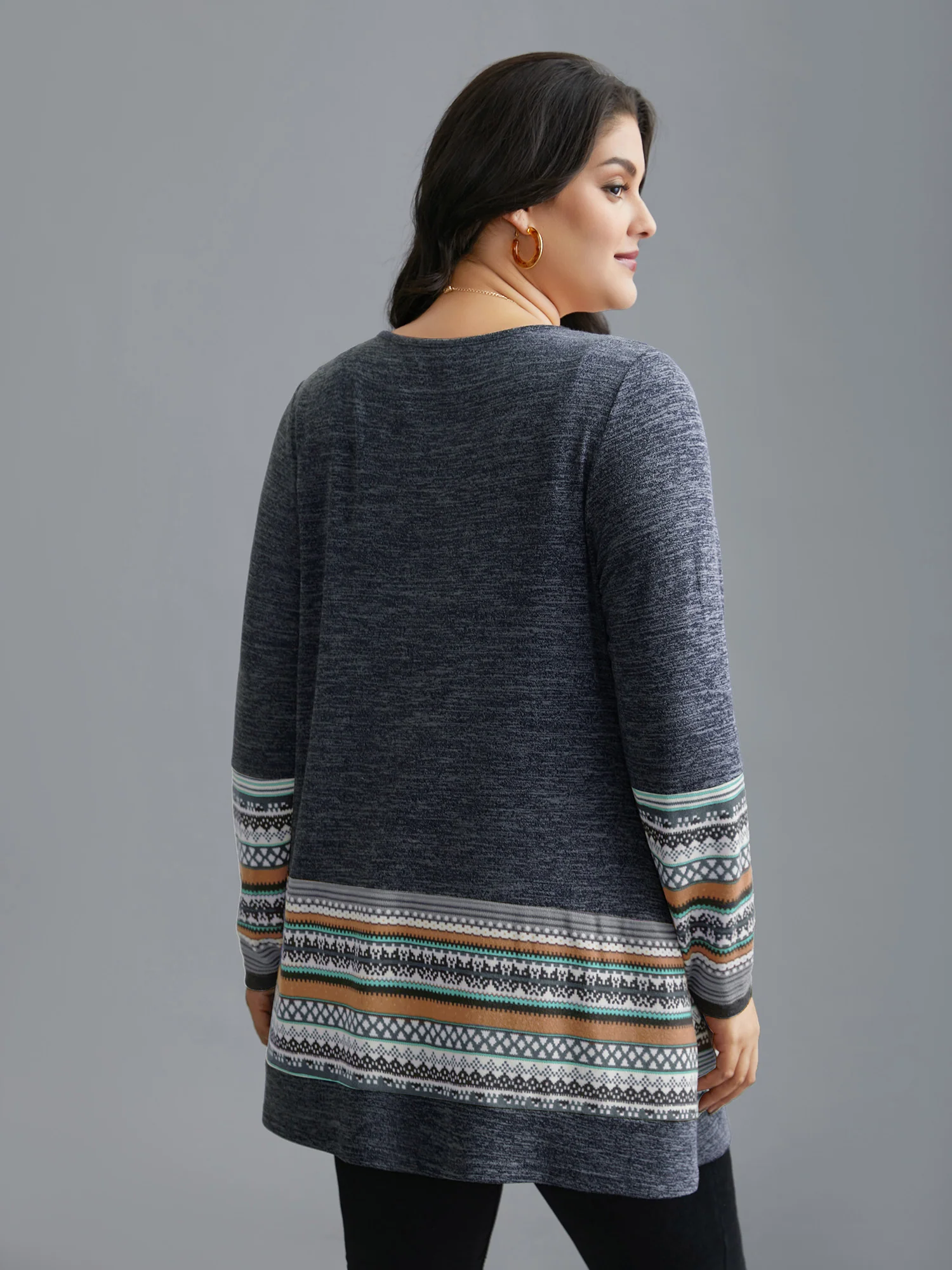 Tunic Boho Print Pocket T-shirt