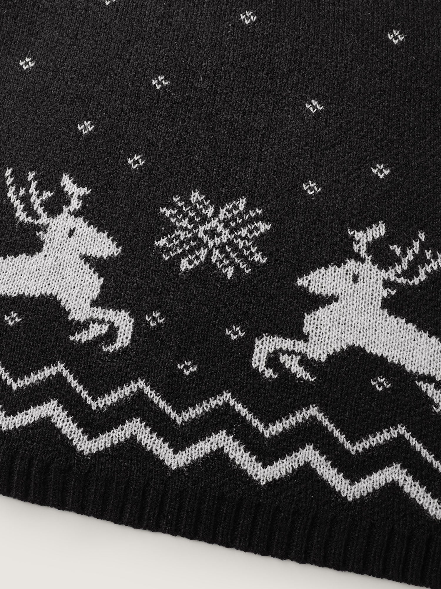 Christmas Textured Pattern Midi Sweater Dress