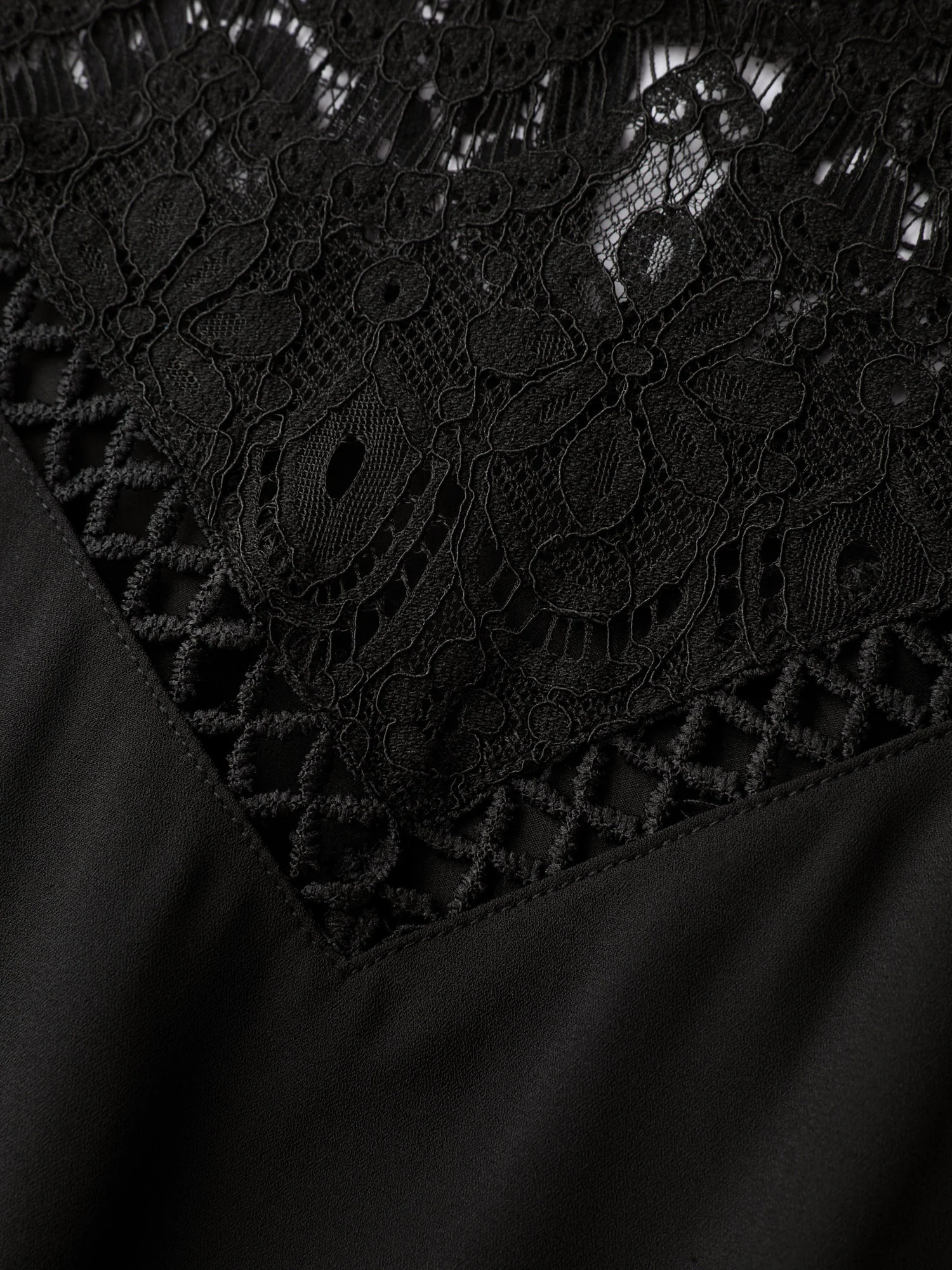 Sheer Lace Cut-Out Detail Midi Dress