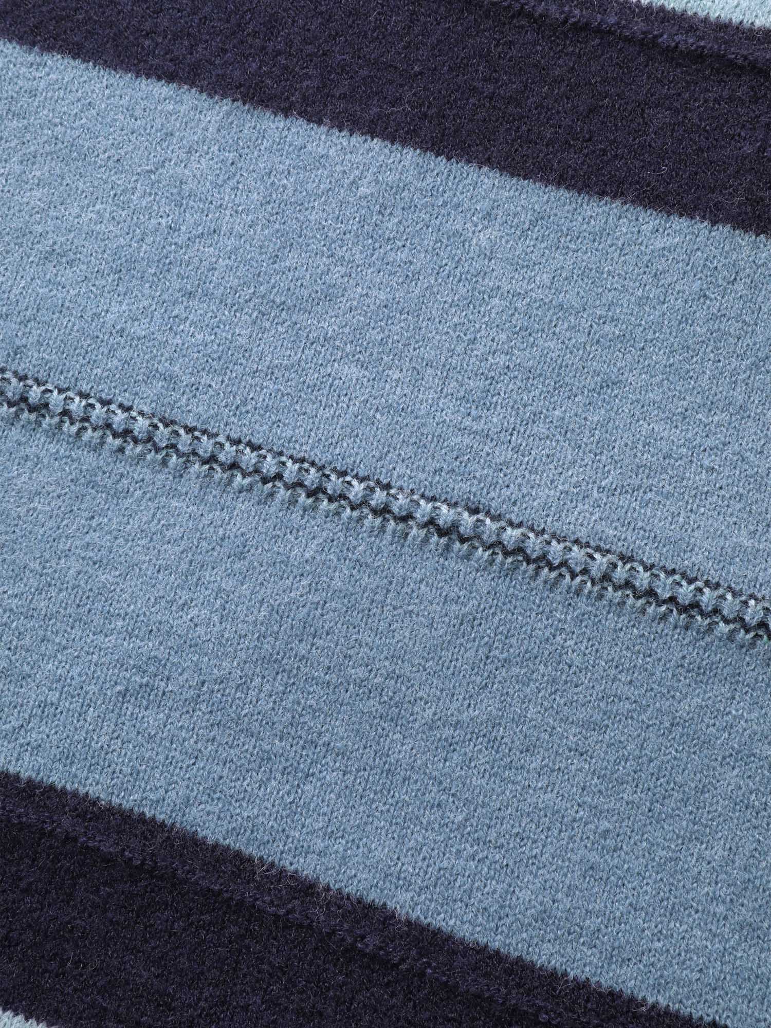 Striped Print Color Contrast Pullover