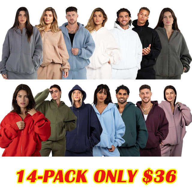 ​​Oversized Zip-Front Hoodie​