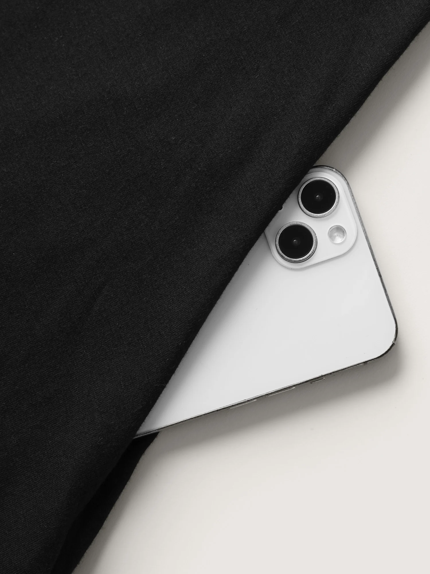 Solid Tassels Trim Pocket Asymmetrical Hem T-shirt