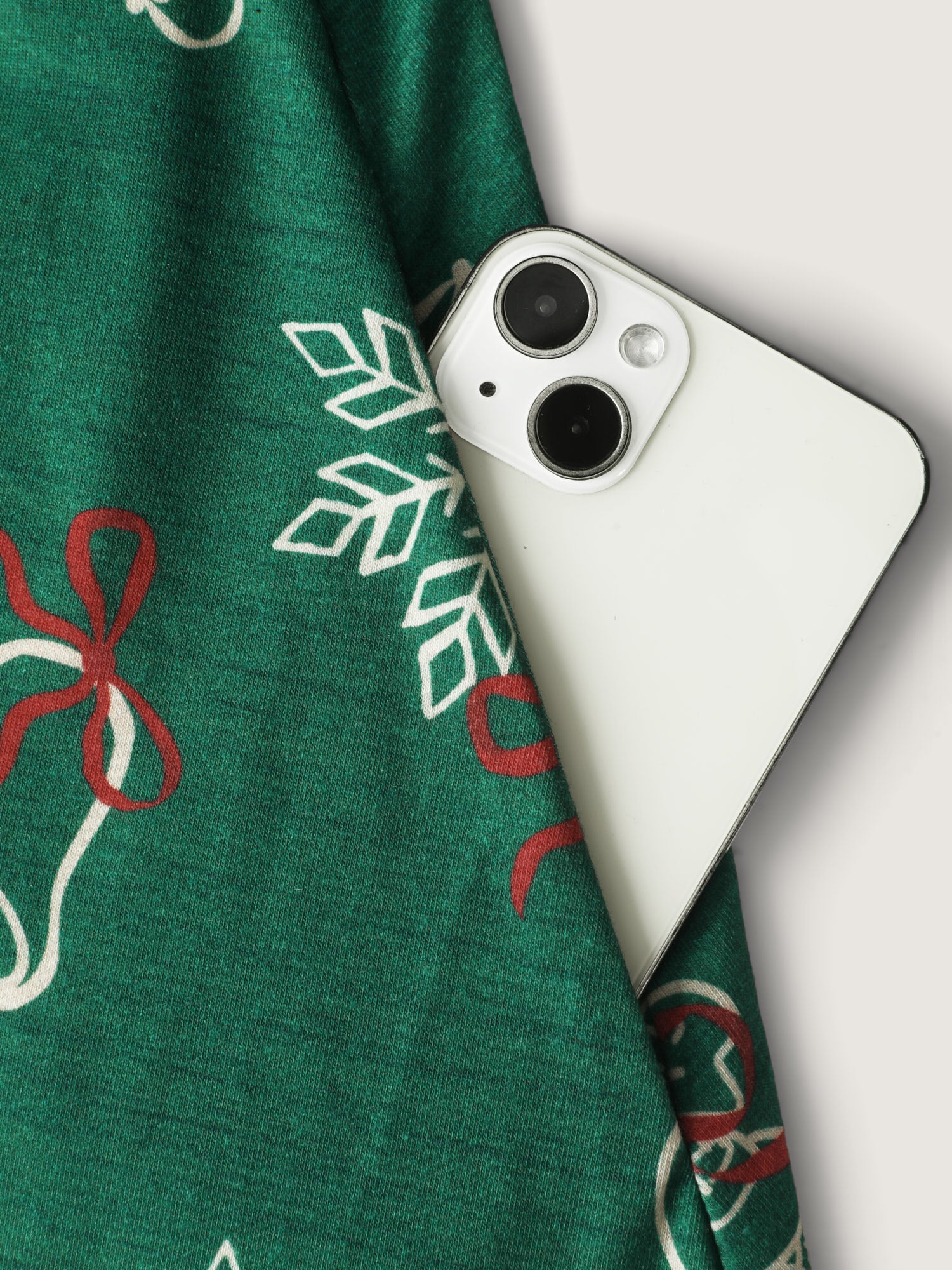 Tree Gingerbread Print Knit Jumpsuit