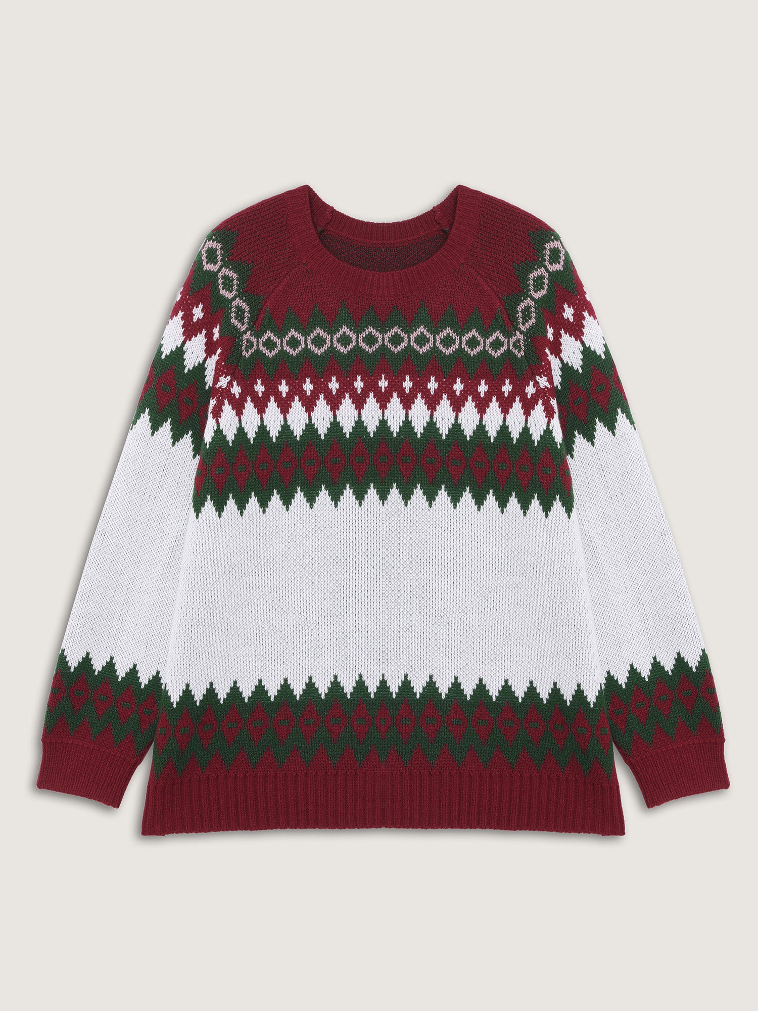 Fair-Isle Holiday Jacquard Pullover