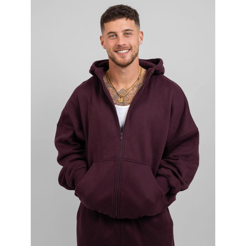 ​​Oversized Zip-Front Hoodie​