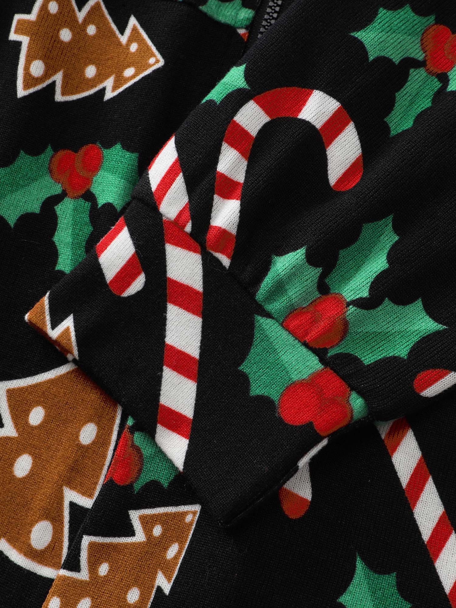 Holiday Everything Pockets Zipper Lounge Jumpsuit