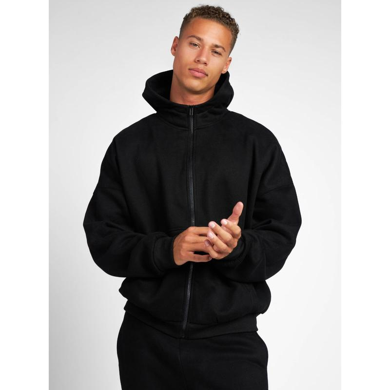 ​​Oversized Zip-Front Hoodie​