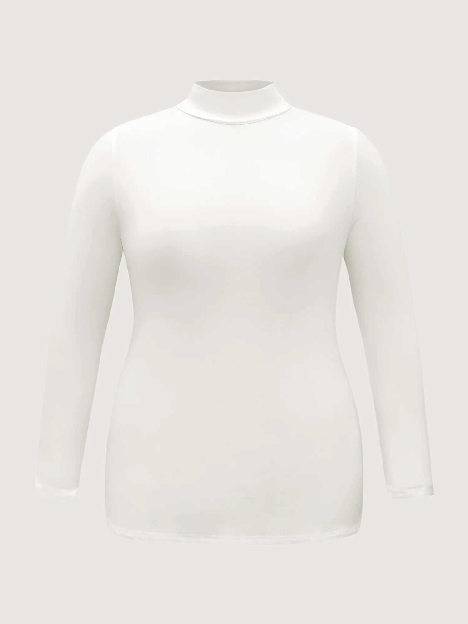 Supersoft Essentials Solid Funnel Neck Knit T-shirt