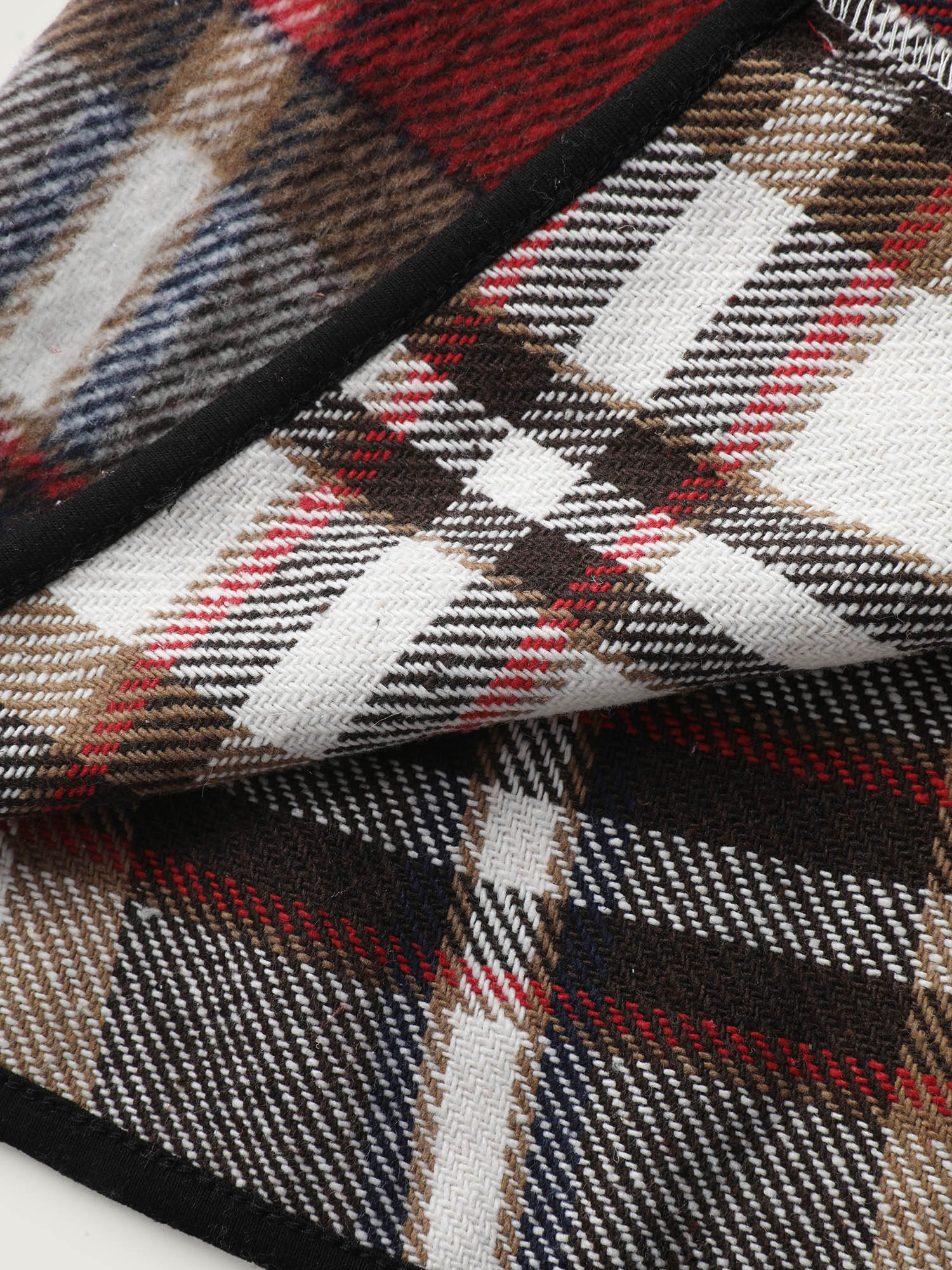 Plaid Curvy Hem Open-Front Vest