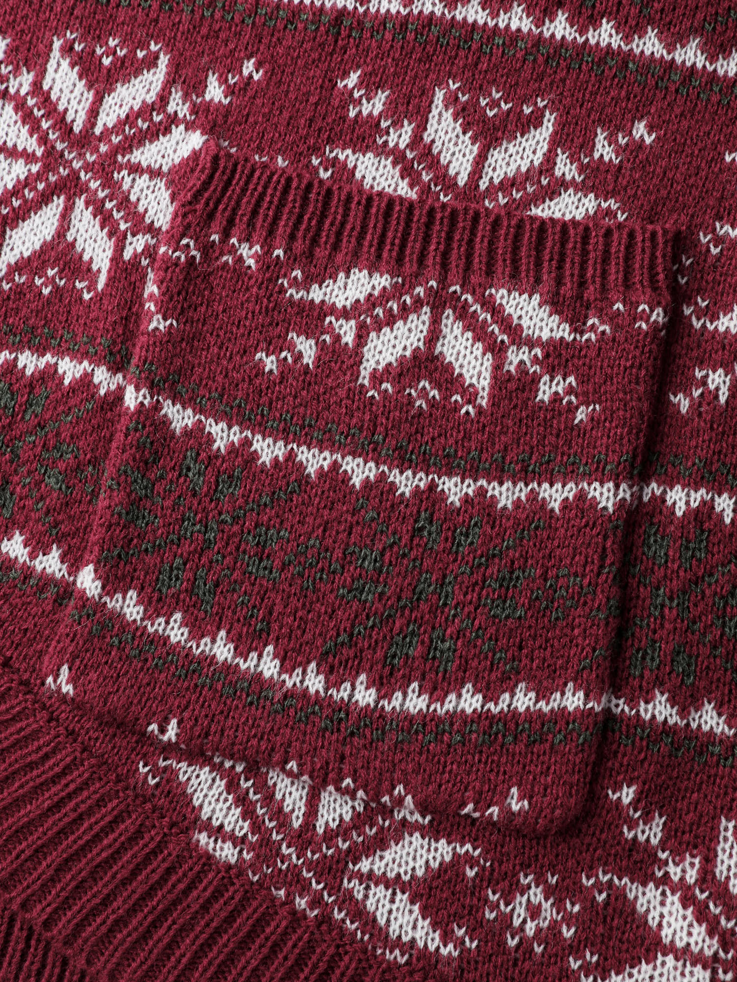 Holiday Curvy Hem Ribbed Knit Cardigan