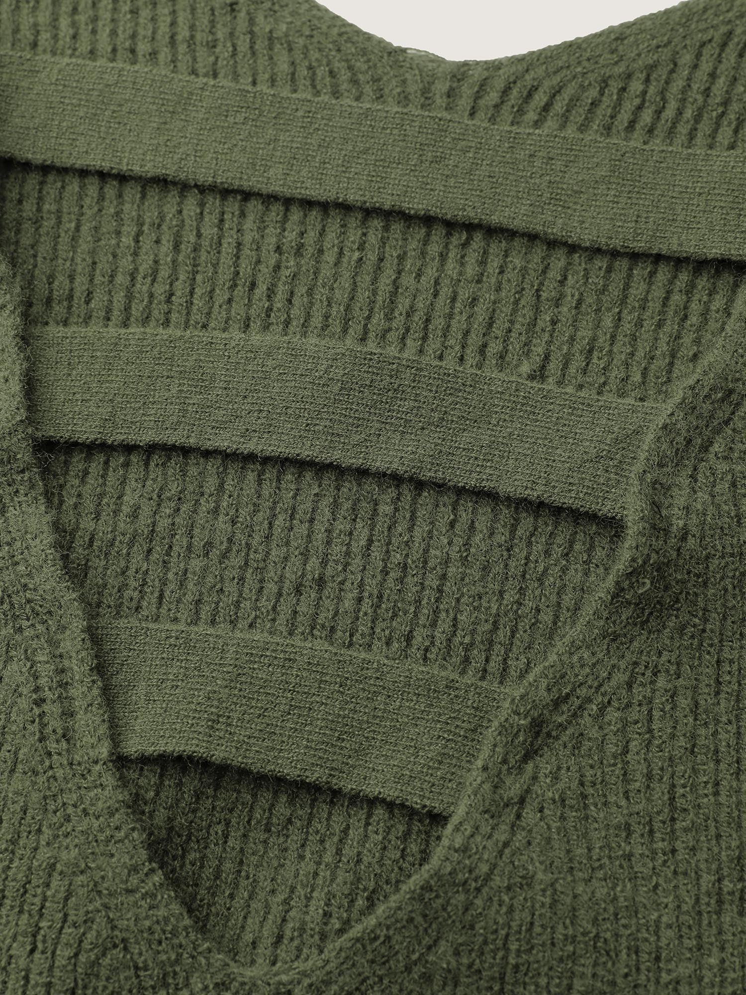 Backless Cut-Out Cropped Pullover