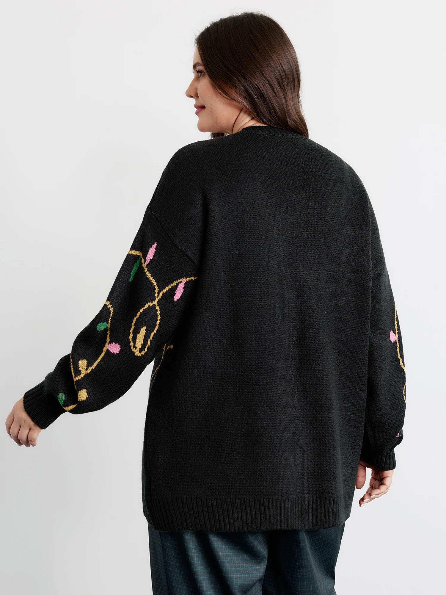 Merry Bright Button Knit Cardigan