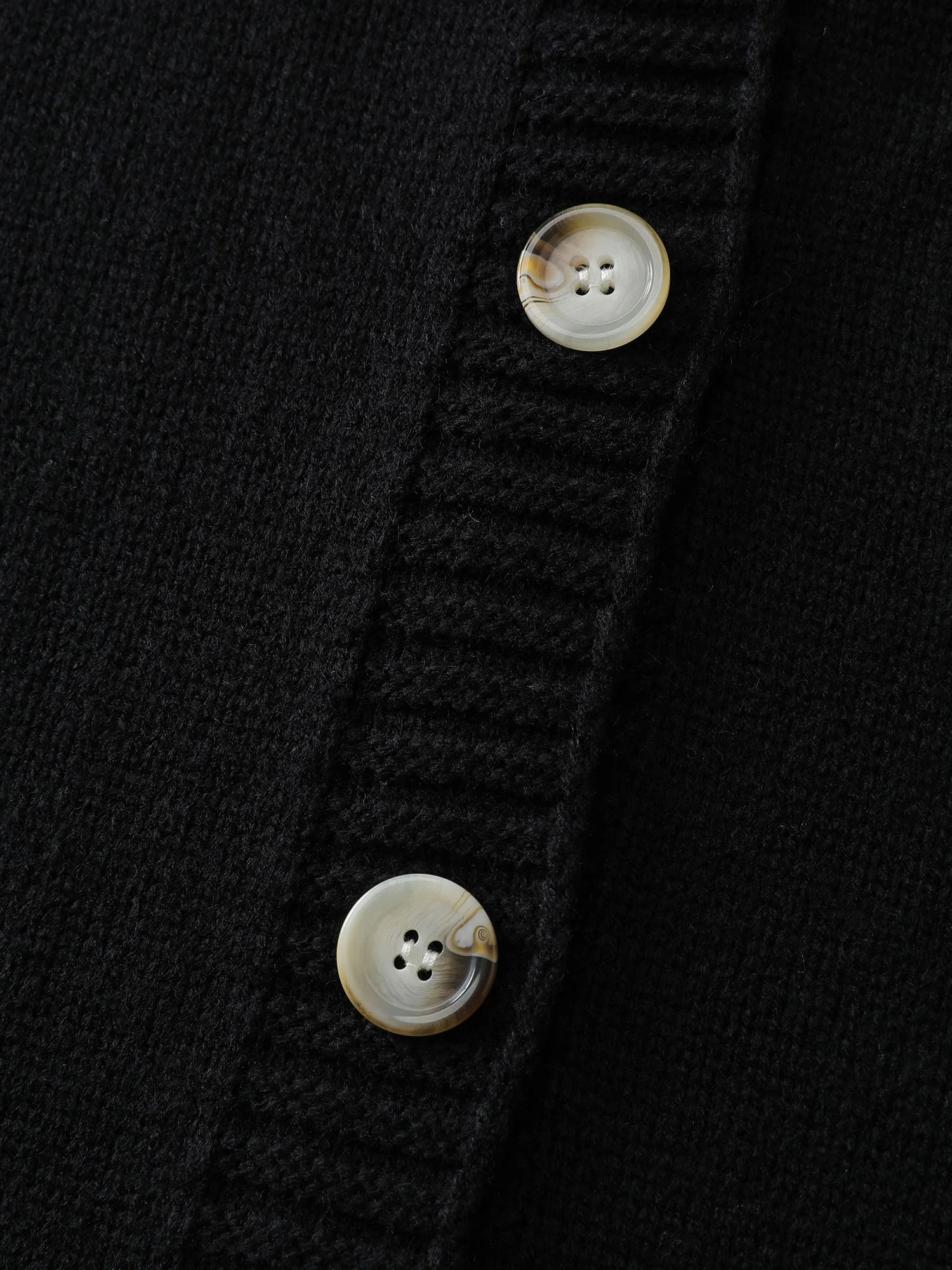 Gingerbread Santa Embroidery Knit Cardigan