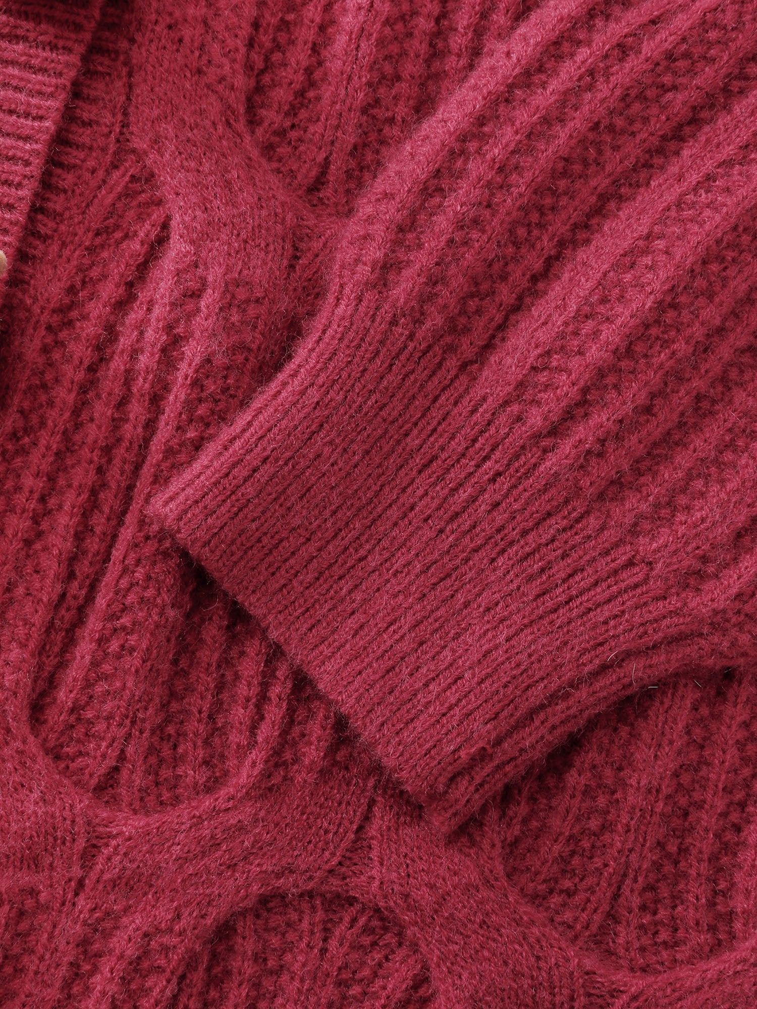 Supersoft 3D Button Cozy Holiday Knit Cardigan