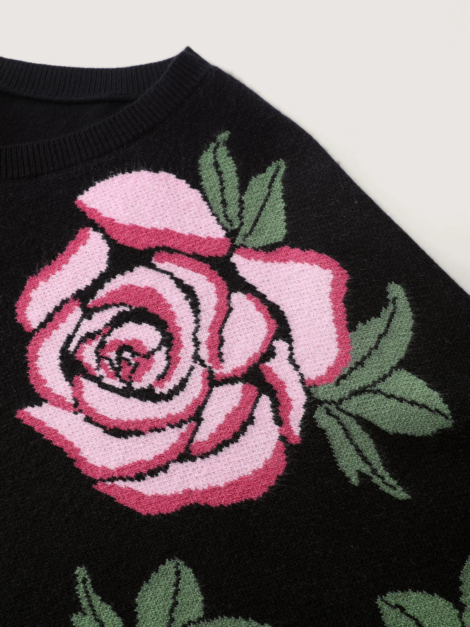 Supersoft Floral Batwing Sleeve Pullover