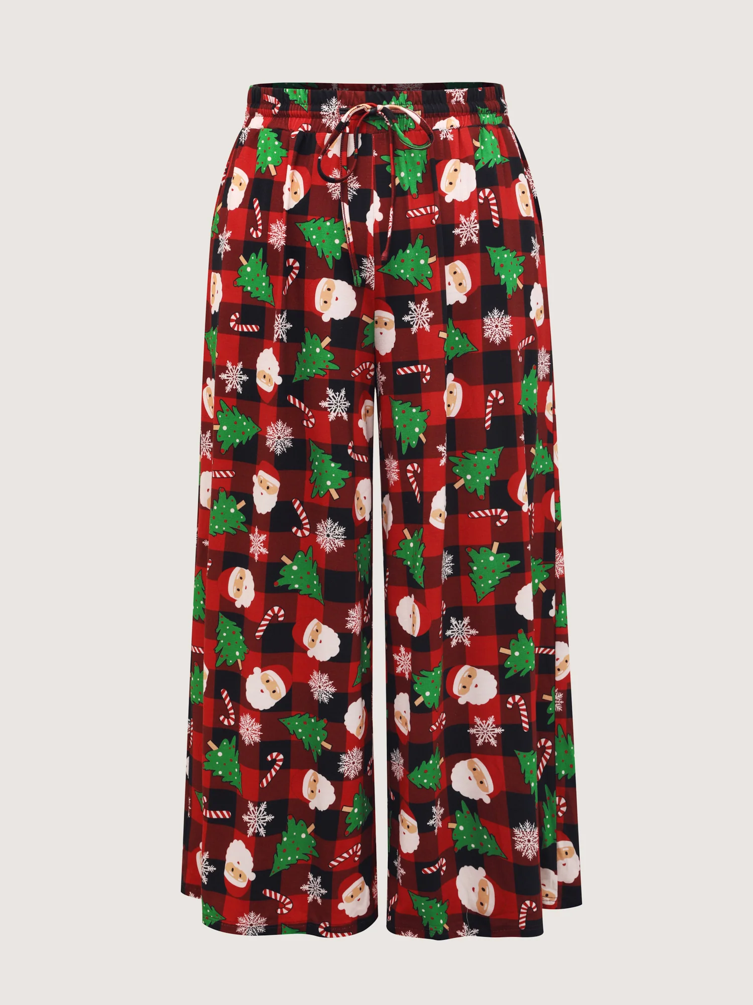 Santa Claus Christmas Wide Lounge Bottoms