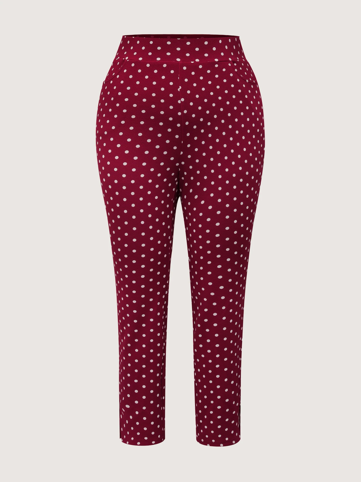 Polka Dots Skinny-Fit Pants