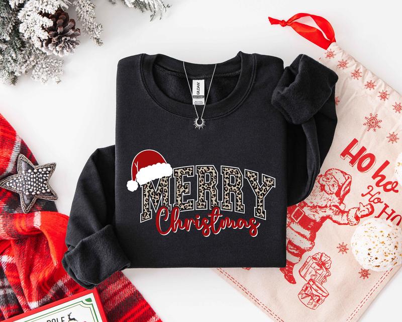 Merry Christmas Sweatshirt, Buffalo Plaid Sweater, Christmas Family crewneck, Xmas Gift Idea, Woman Xmas Shirt, Cute Winter Holiday Sweater